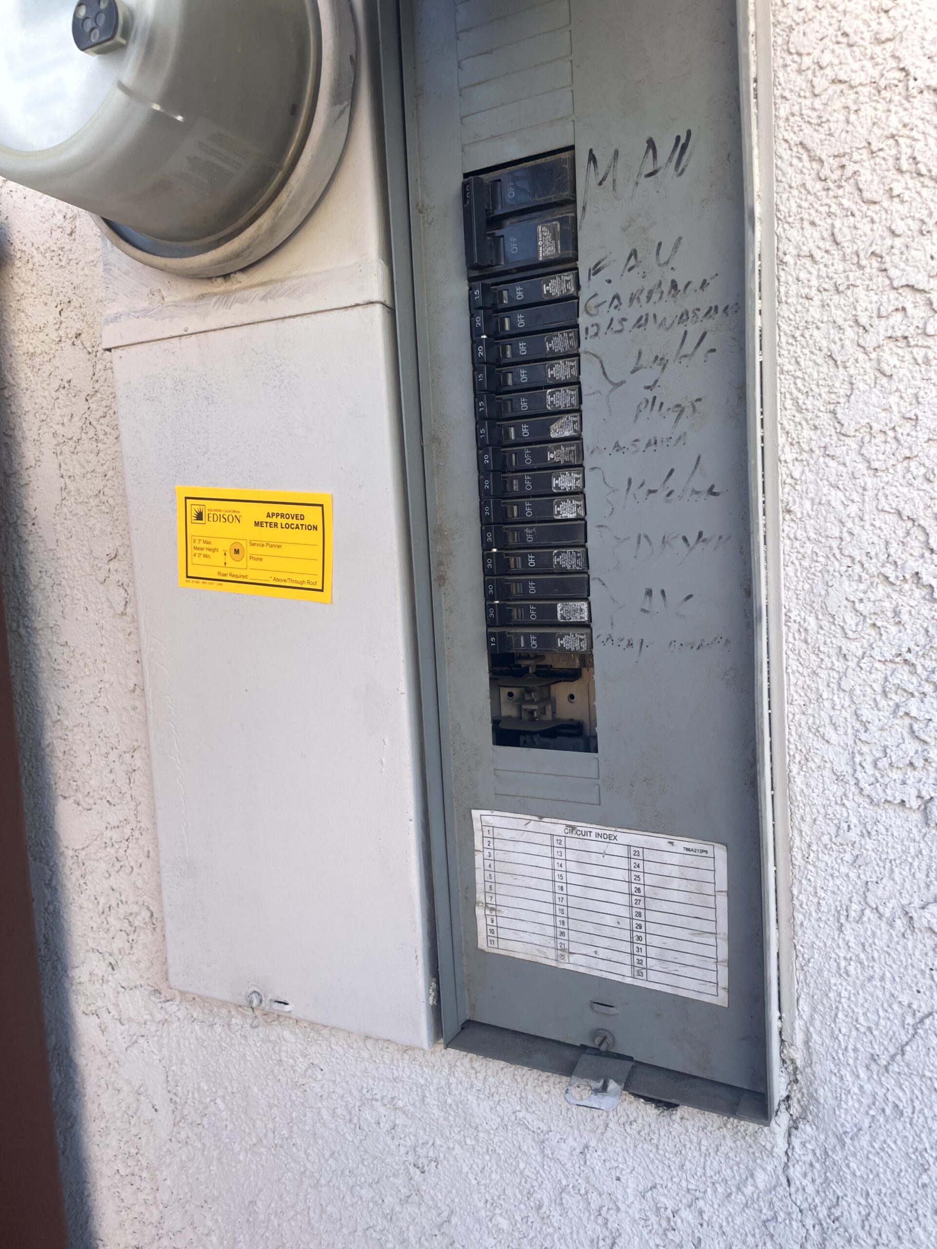 electric panel in Palmdale