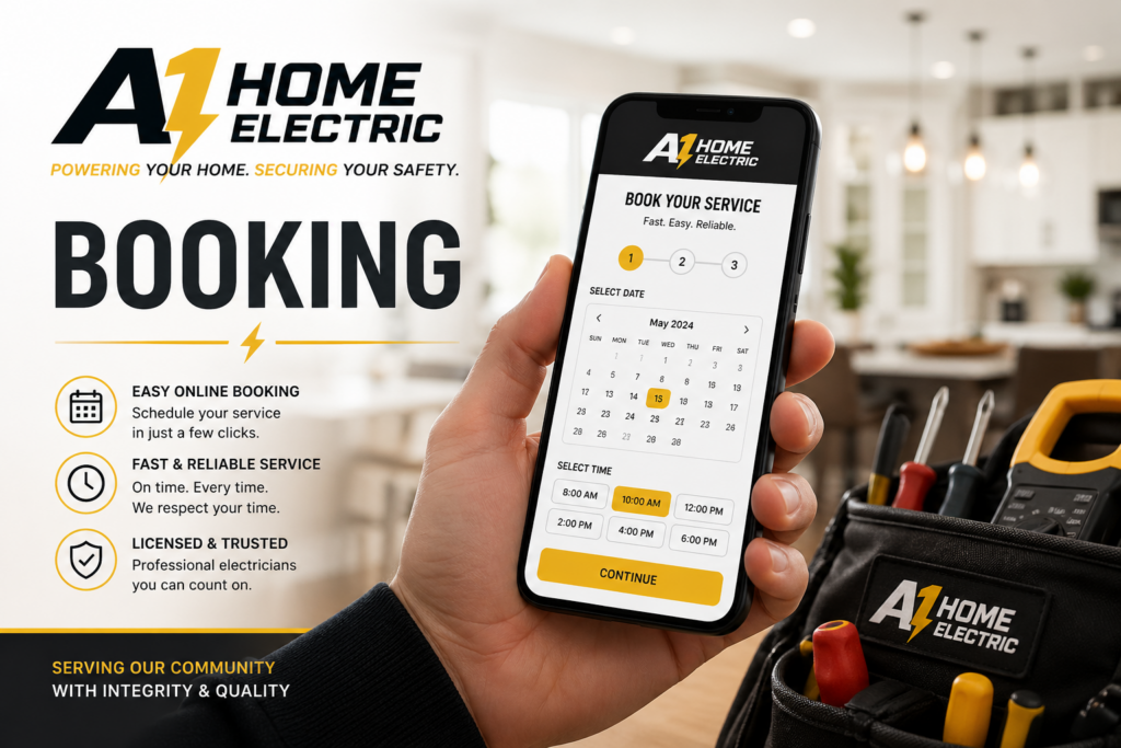 Book an electrician in Palmdale California - A1 Home Electric