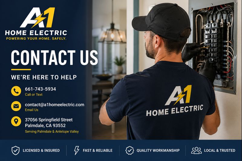 Contact Electrician in Palmdale California