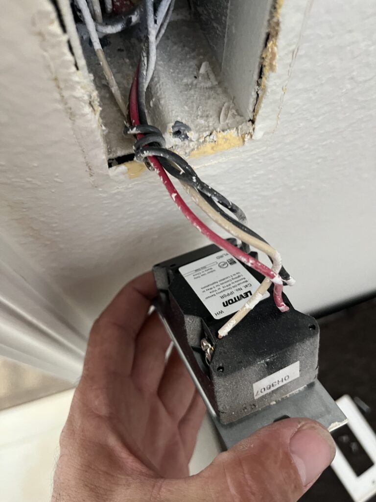 Electrical switch replacement with wiring correction in Palmdale